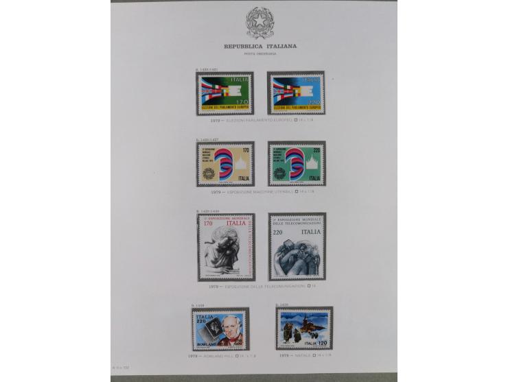 1945/1980, mostly mint never hinged collection with only a few unused, including Airmail and Express stamps, some better sets