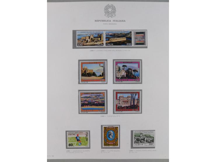 1945/1980, mostly mint never hinged collection with only a few unused, including Airmail and Express stamps, some better sets