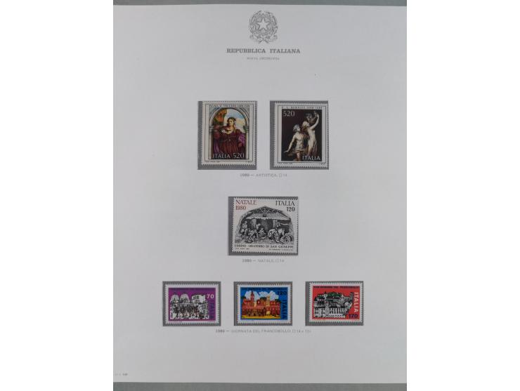 1945/1980, mostly mint never hinged collection with only a few unused, including Airmail and Express stamps, some better sets