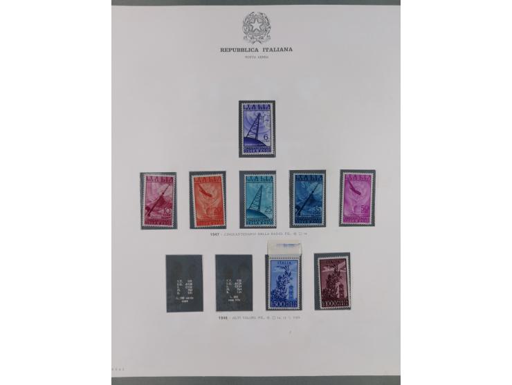 1945/1980, mostly mint never hinged collection with only a few unused, including Airmail and Express stamps, some better sets