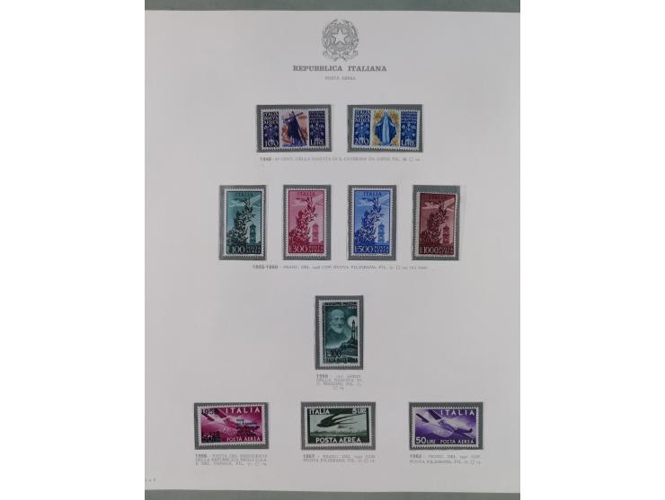 1945/1980, mostly mint never hinged collection with only a few unused, including Airmail and Express stamps, some better sets