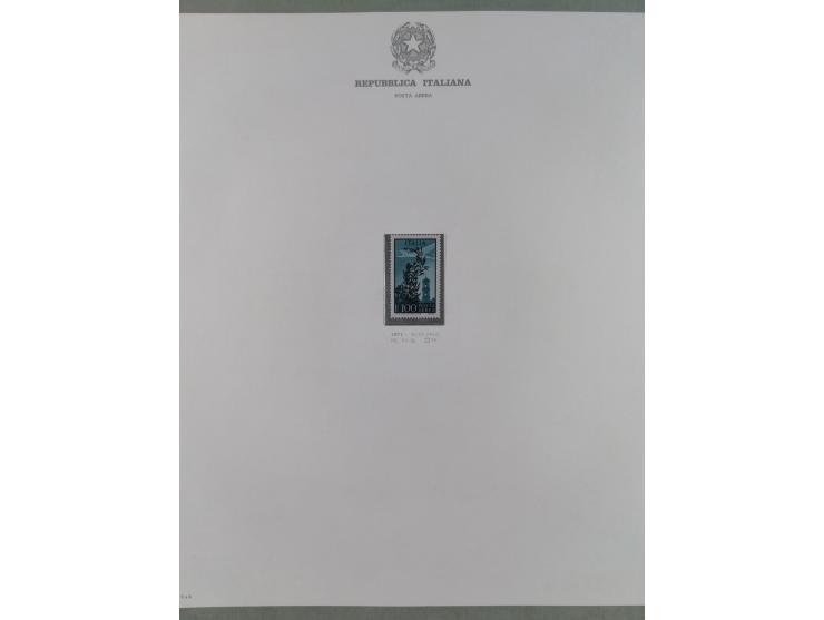 1945/1980, mostly mint never hinged collection with only a few unused, including Airmail and Express stamps, some better sets