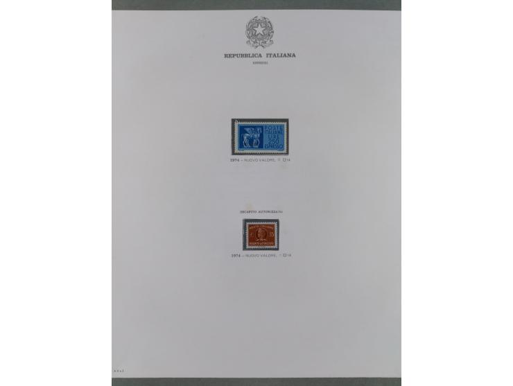 1945/1980, mostly mint never hinged collection with only a few unused, including Airmail and Express stamps, some better sets