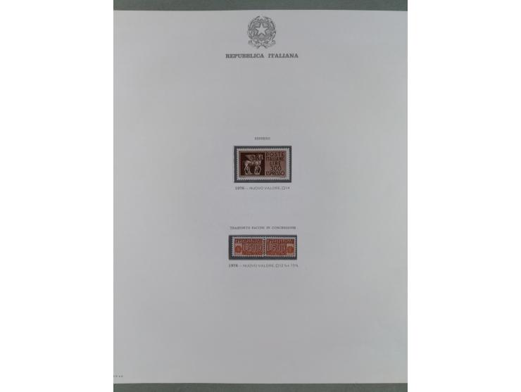 1945/1980, mostly mint never hinged collection with only a few unused, including Airmail and Express stamps, some better sets