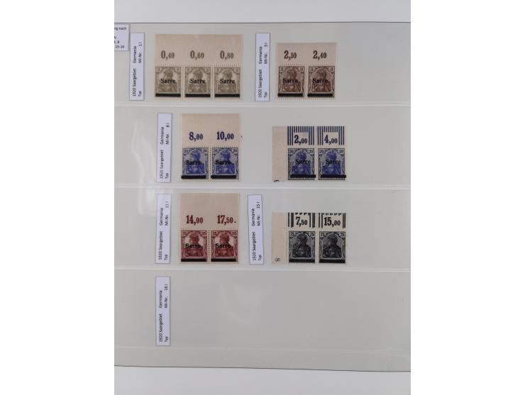 1920/59, in den Hauptnummern stark überkomplette fast ausnahmslos postfrische Sammlung inkl. Dienstmarken, dabei Mi.-Nr. 1-17