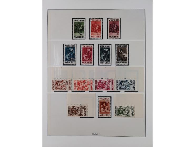 1920/59, in den Hauptnummern stark überkomplette fast ausnahmslos postfrische Sammlung inkl. Dienstmarken, dabei Mi.-Nr. 1-17