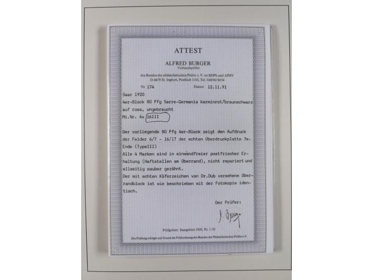 1920/59, in den Hauptnummern stark überkomplette fast ausnahmslos postfrische Sammlung inkl. Dienstmarken, dabei Mi.-Nr. 1-17