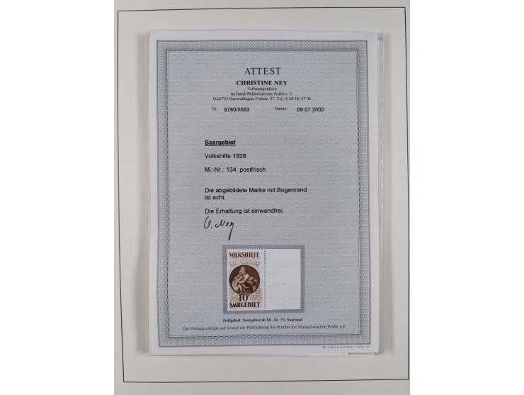 1920/59, in den Hauptnummern stark überkomplette fast ausnahmslos postfrische Sammlung inkl. Dienstmarken, dabei Mi.-Nr. 1-17