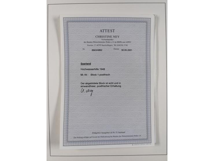 1920/59, in den Hauptnummern stark überkomplette fast ausnahmslos postfrische Sammlung inkl. Dienstmarken, dabei Mi.-Nr. 1-17