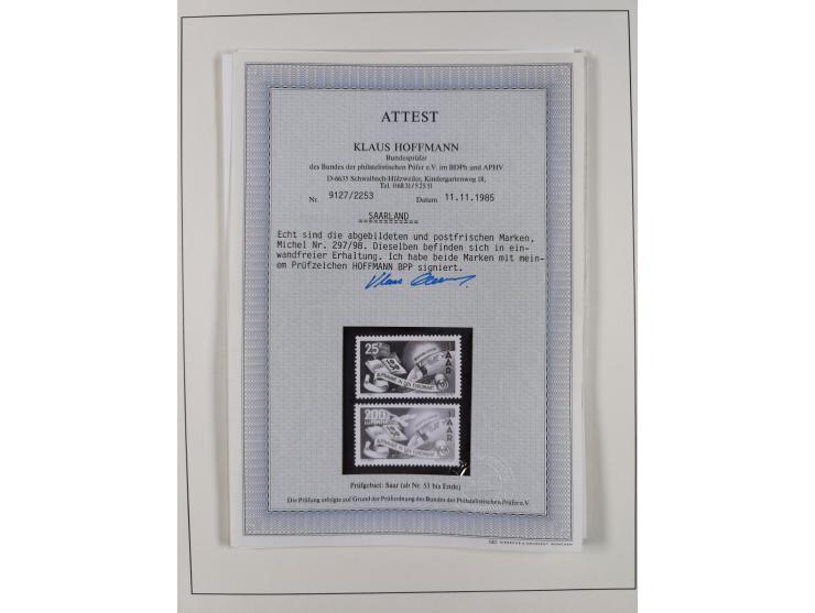 1920/59, in den Hauptnummern stark überkomplette fast ausnahmslos postfrische Sammlung inkl. Dienstmarken, dabei Mi.-Nr. 1-17