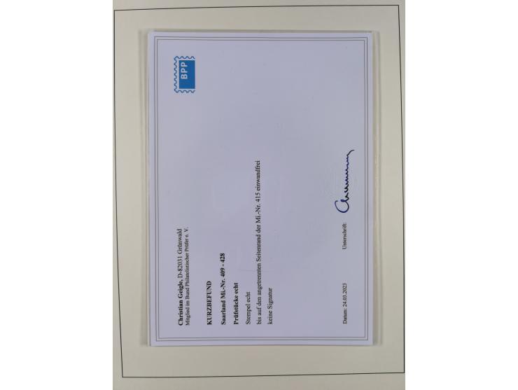 1920/59, in den Hauptnummern stark überkomplette fast ausnahmslos postfrische Sammlung inkl. Dienstmarken, dabei Mi.-Nr. 1-17