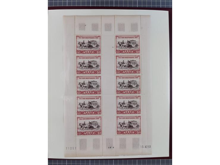 1920/59, in den Hauptnummern stark überkomplette fast ausnahmslos postfrische Sammlung inkl. Dienstmarken, dabei Mi.-Nr. 1-17