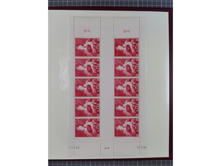 1920/59, in den Hauptnummern stark überkomplette fast ausnahmslos postfrische Sammlung inkl. Dienstmarken, dabei Mi.-Nr. 1-17