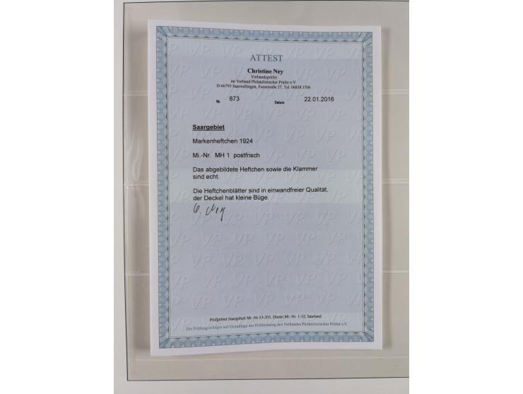 1920/59, in den Hauptnummern stark überkomplette fast ausnahmslos postfrische Sammlung inkl. Dienstmarken, dabei Mi.-Nr. 1-17