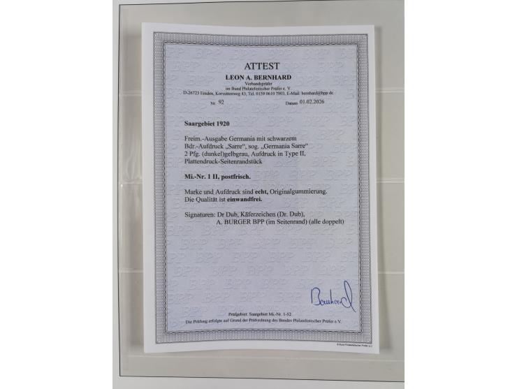 1920/59, in den Hauptnummern stark überkomplette fast ausnahmslos postfrische Sammlung inkl. Dienstmarken, dabei Mi.-Nr. 1-17