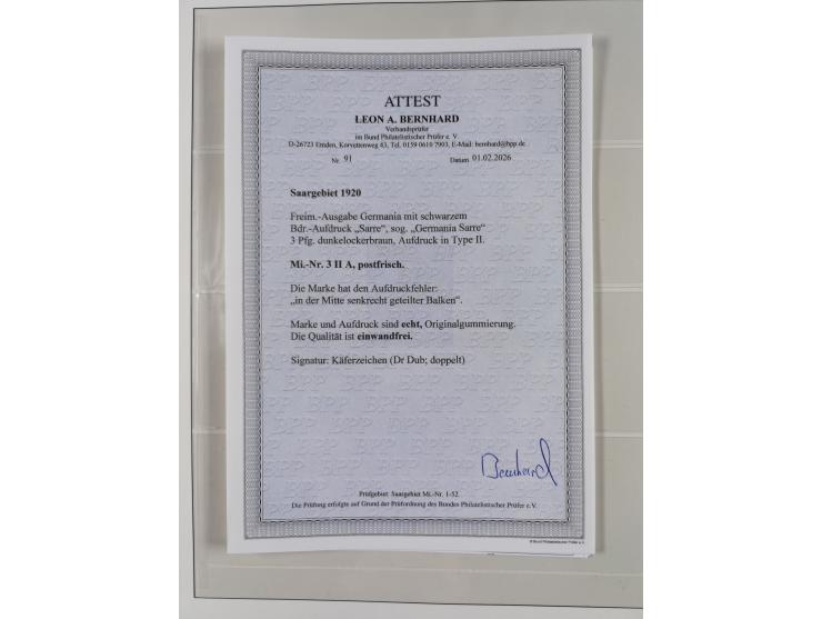 1920/59, in den Hauptnummern stark überkomplette fast ausnahmslos postfrische Sammlung inkl. Dienstmarken, dabei Mi.-Nr. 1-17