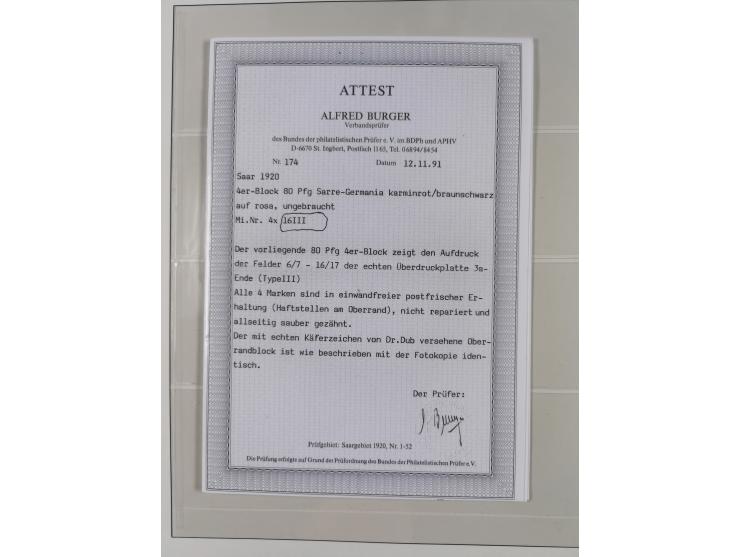 1920/59, in den Hauptnummern stark überkomplette fast ausnahmslos postfrische Sammlung inkl. Dienstmarken, dabei Mi.-Nr. 1-17