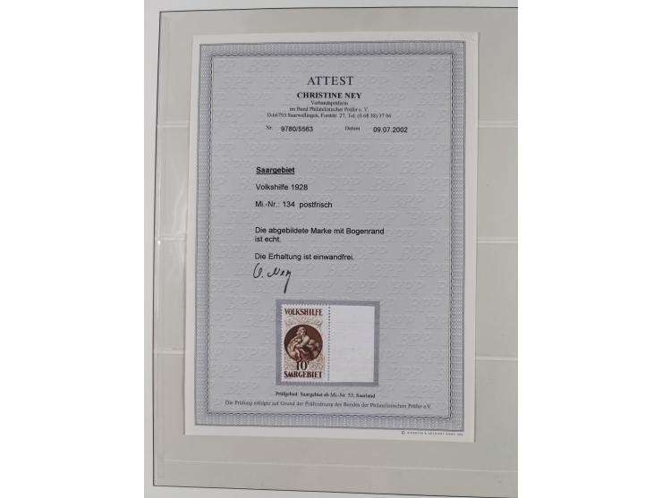 1920/59, in den Hauptnummern stark überkomplette fast ausnahmslos postfrische Sammlung inkl. Dienstmarken, dabei Mi.-Nr. 1-17