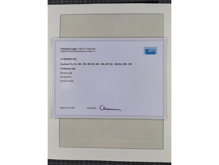 1920/59, in den Hauptnummern stark überkomplette fast ausnahmslos postfrische Sammlung inkl. Dienstmarken, dabei Mi.-Nr. 1-17