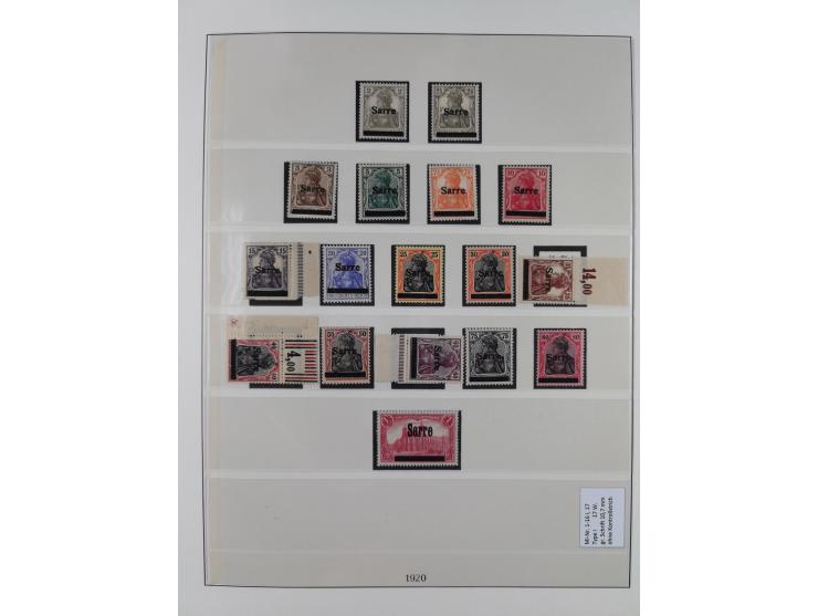 1920/59, in den Hauptnummern stark überkomplette fast ausnahmslos postfrische Sammlung inkl. Dienstmarken, dabei Mi.-Nr. 1-17