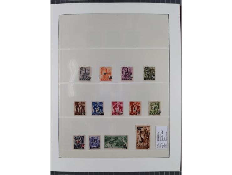 1920/59, in den Hauptnummern stark überkomplette fast ausnahmslos postfrische Sammlung inkl. Dienstmarken, dabei Mi.-Nr. 1-17