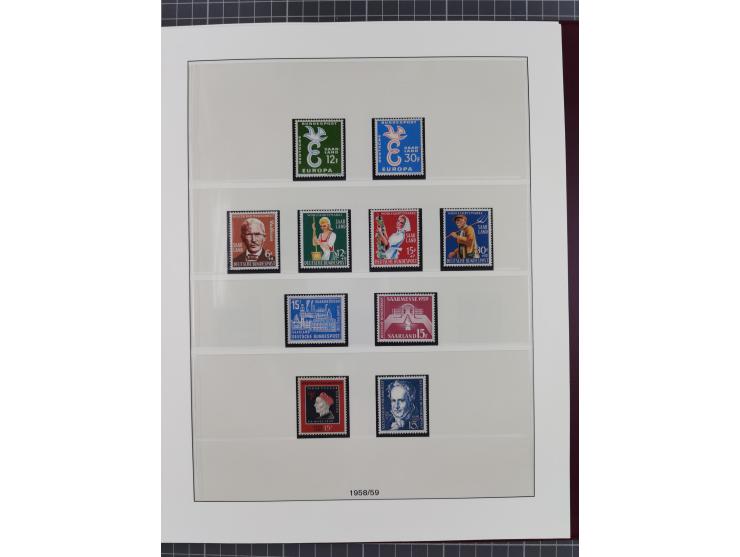 1920/59, in den Hauptnummern stark überkomplette fast ausnahmslos postfrische Sammlung inkl. Dienstmarken, dabei Mi.-Nr. 1-17