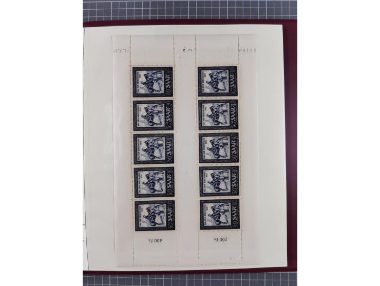 1920/59, in den Hauptnummern stark überkomplette fast ausnahmslos postfrische Sammlung inkl. Dienstmarken, dabei Mi.-Nr. 1-17