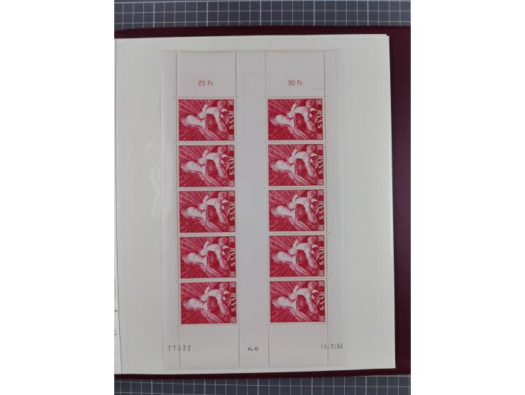 1920/59, in den Hauptnummern stark überkomplette fast ausnahmslos postfrische Sammlung inkl. Dienstmarken, dabei Mi.-Nr. 1-17