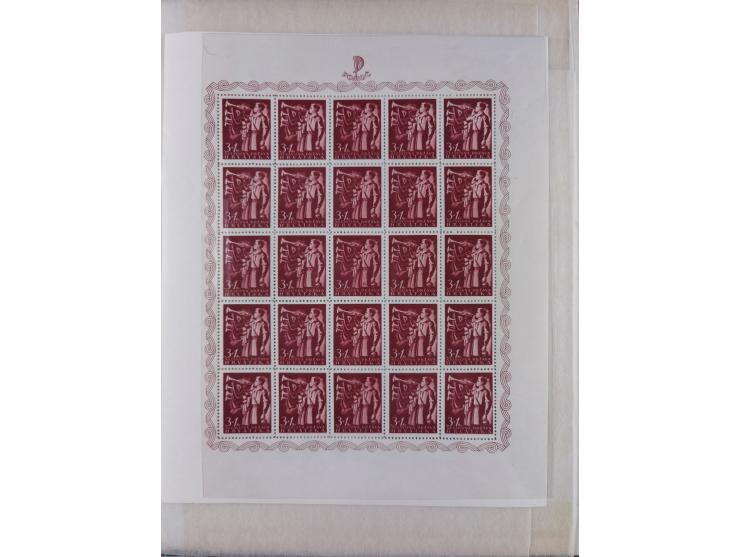 1941/44 (ca.), unused and used collection with over 85 covers and cards, including a fine group of Justice Court Fiscals used