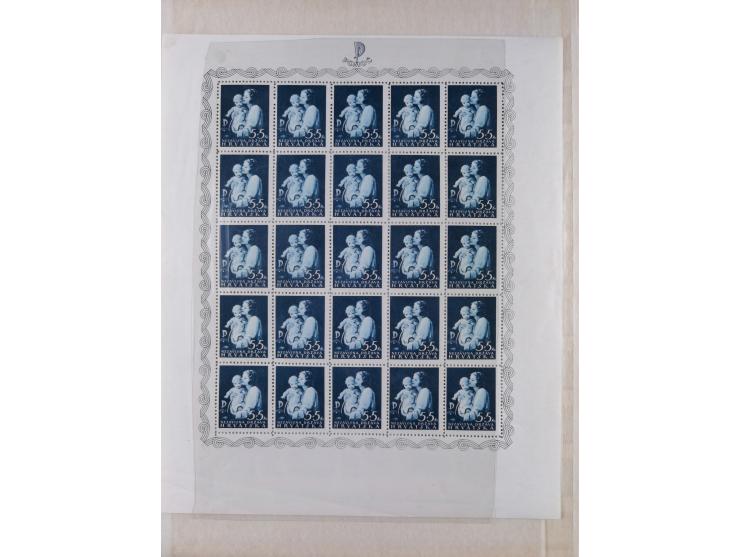 1941/44 (ca.), unused and used collection with over 85 covers and cards, including a fine group of Justice Court Fiscals used