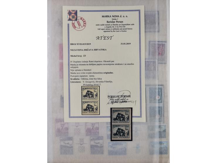 1941/44 (ca.), unused and used collection with over 85 covers and cards, including a fine group of Justice Court Fiscals used