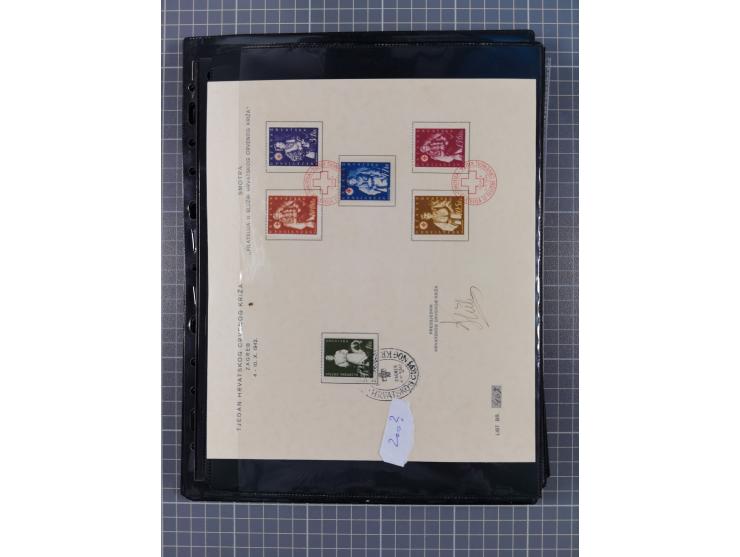 1941/44 (ca.), unused and used collection with over 85 covers and cards, including a fine group of Justice Court Fiscals used