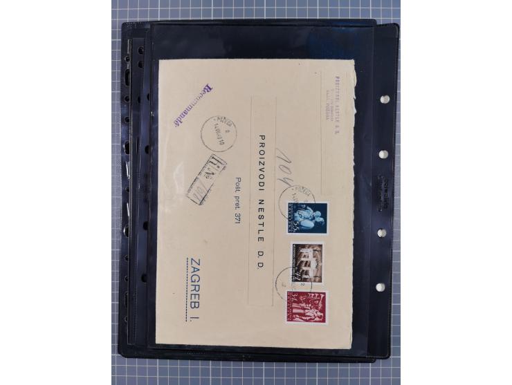 1941/44 (ca.), unused and used collection with over 85 covers and cards, including a fine group of Justice Court Fiscals used