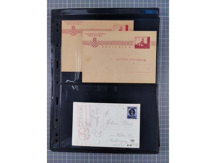 1941/44 (ca.), unused and used collection with over 85 covers and cards, including a fine group of Justice Court Fiscals used