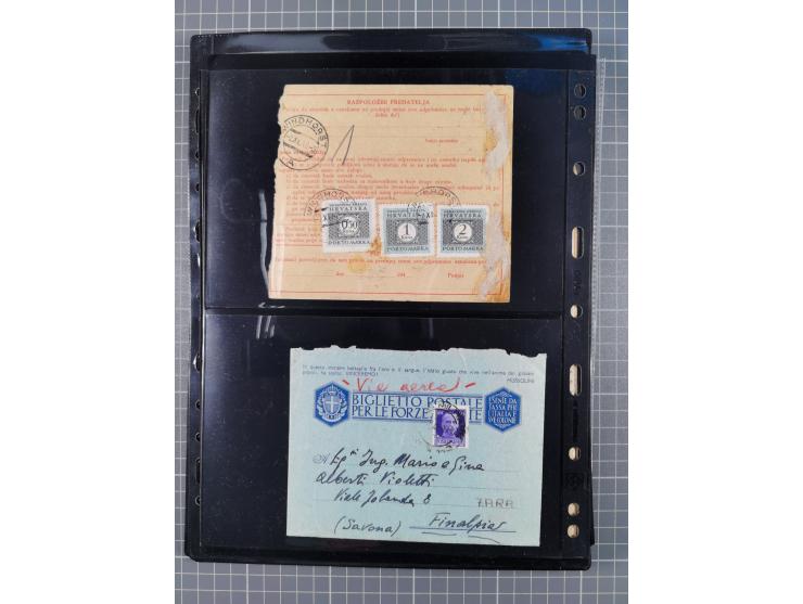 1941/44 (ca.), unused and used collection with over 85 covers and cards, including a fine group of Justice Court Fiscals used