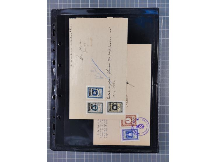 1941/44 (ca.), unused and used collection with over 85 covers and cards, including a fine group of Justice Court Fiscals used