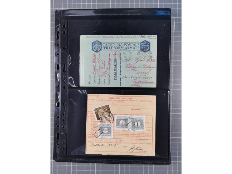 1941/44 (ca.), unused and used collection with over 85 covers and cards, including a fine group of Justice Court Fiscals used