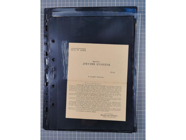 1941/44 (ca.), unused and used collection with over 85 covers and cards, including a fine group of Justice Court Fiscals used