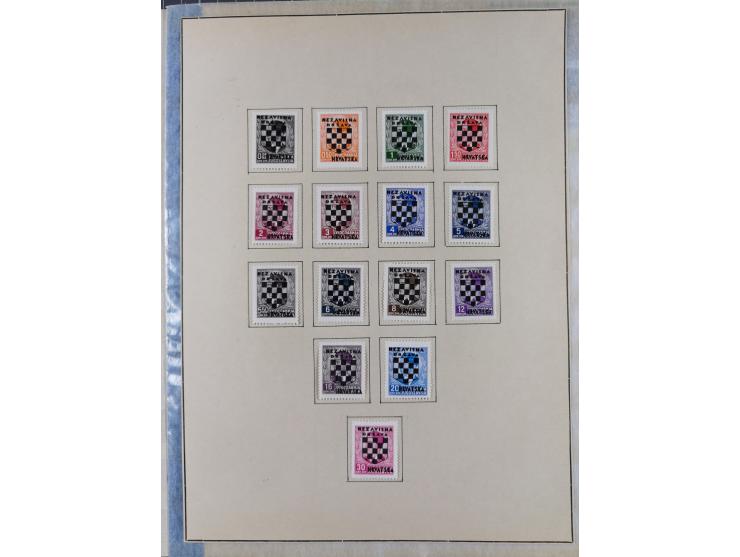 1941/44 (ca.), unused and used collection with over 85 covers and cards, including a fine group of Justice Court Fiscals used