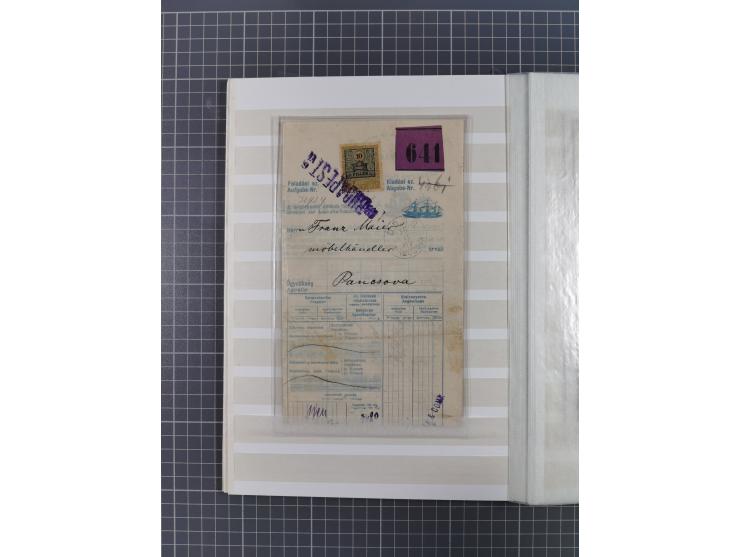 1860/1919 (ca.), kleine Partie Schiffspot mit 16 Briefen und Karten, dabei u.a. 1913 “S/S HELOUAN”, 1914 “KRIEGS-MARINE DAMPF