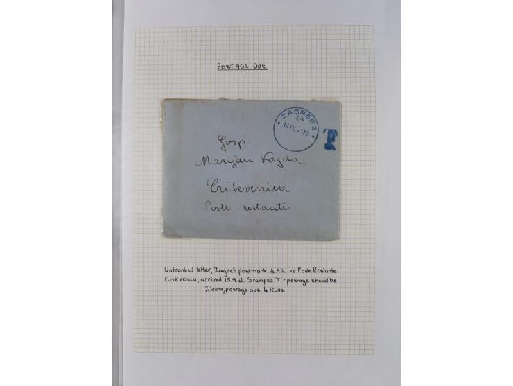 1941/44, selection of 24 covers and cards, including Postage Dues, some interesting usages including Paid in Cash and censore