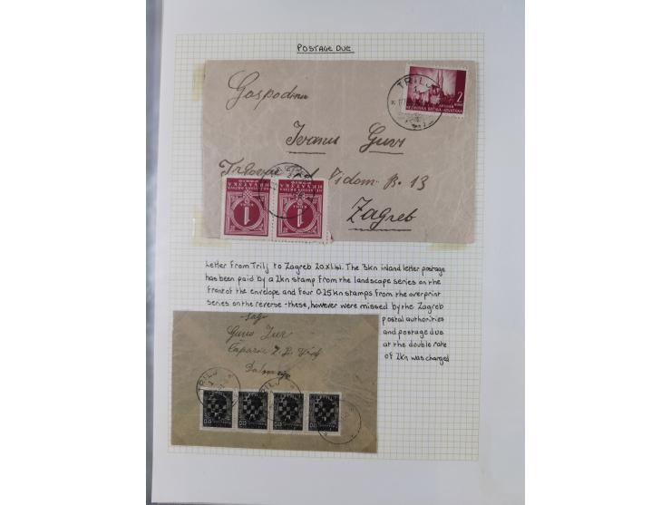 1941/44, selection of 24 covers and cards, including Postage Dues, some interesting usages including Paid in Cash and censore