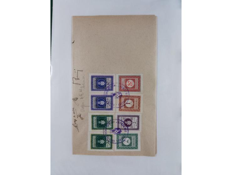 1941/44, selection of 24 covers and cards, including Postage Dues, some interesting usages including Paid in Cash and censore