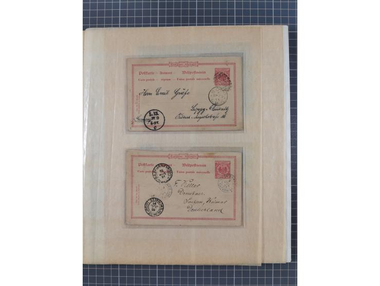 1829/1952, &nbsp;Partie mit 31 Belegen, inkl. Feldpost, Alt Württemberg, Danzig und Fr. Zone, etc., sauber im Album