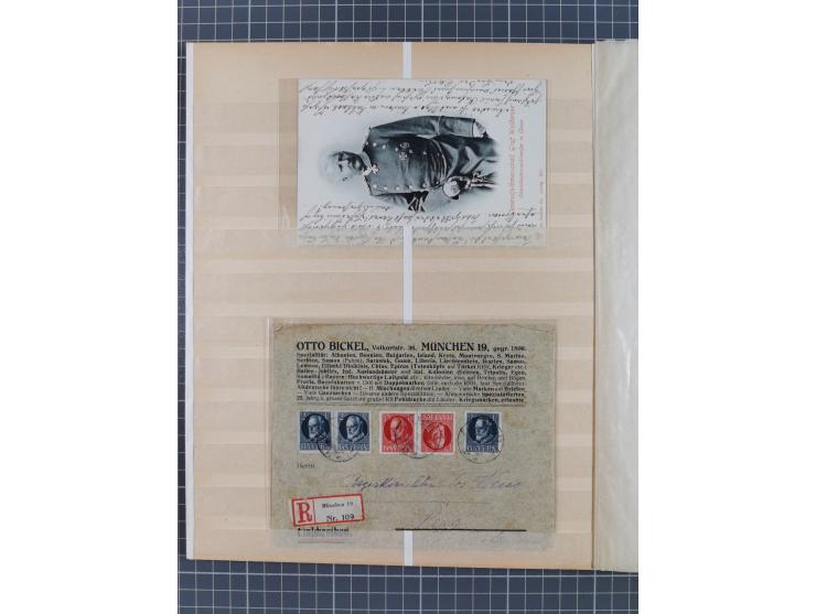 1829/1952, &nbsp;Partie mit 31 Belegen, inkl. Feldpost, Alt Württemberg, Danzig und Fr. Zone, etc., sauber im Album