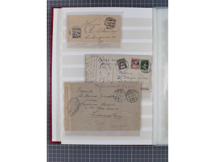 1813/1955, Partie mit 50 Briefen und Karten, dabei Vorphila, interessante Verwendungen ab Strubel, mit Luftpost, Mehrfach- un