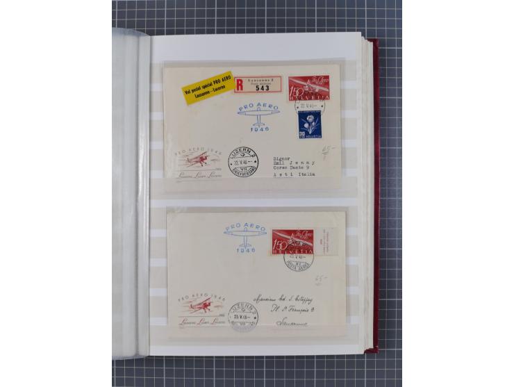 1813/1955, Partie mit 50 Briefen und Karten, dabei Vorphila, interessante Verwendungen ab Strubel, mit Luftpost, Mehrfach- un