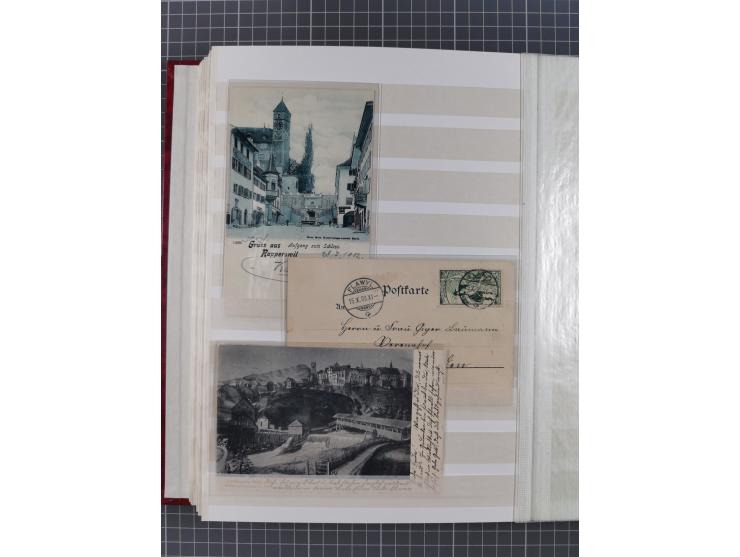 1813/1955, Partie mit 50 Briefen und Karten, dabei Vorphila, interessante Verwendungen ab Strubel, mit Luftpost, Mehrfach- un