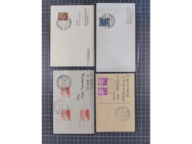 1892/1956, kleine Partie Schiffspost, Schwerpunkt nach 1930, dabei u.a. 1892 Entlassungs-Zeugniss von “Hamburg-Amerikanische 