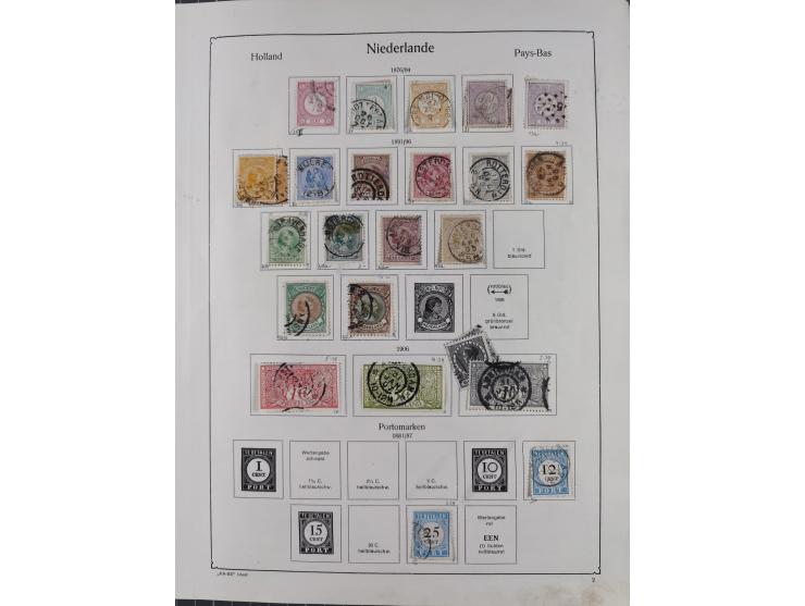 1852/1970, unused and later mnh collection on album leaves, classic with 1852/64 used examples, Armenwet overprinted five val